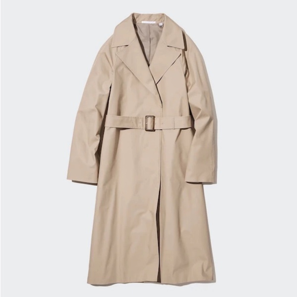 NWT Uniqlo Tan Beige Trench Coat size XS